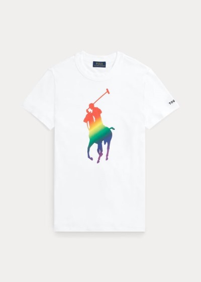 Men's Polo Ralph Lauren Pride Big Pony Cotton T Shirts | 948716WGK